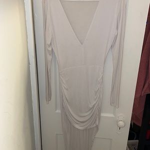 White Asymmetrical Dress